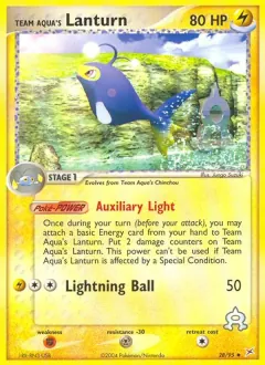Team Aqua's Lanturn, Team Magma vs Team Aqua 28/95