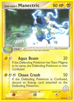 Team Aqua's Manectric, Team Magma vs Team Aqua 29/95