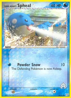 Team Aqua's Spheal, Team Magma vs Team Aqua 56/95