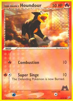 Team Magma's Houndour, Team Magma vs Team Aqua 62/95