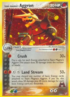 Team Magma's Aggron, Team Magma vs Team Aqua 7/95