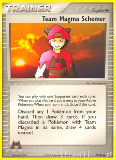 Team Magma Schemer, Team Magma vs Team Aqua 70/95