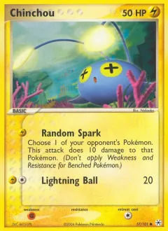 Chinchou, Hidden Legends 57/101