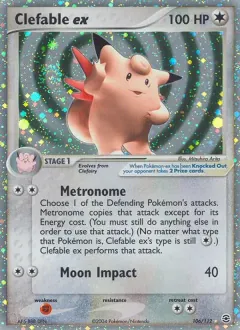 Clefable ex, FireRed & LeafGreen 106/112