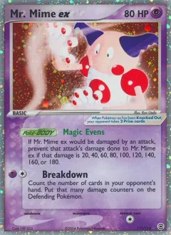 Mr. Mime ex, FireRed & LeafGreen 111/112