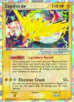 Zapdos ex, FireRed & LeafGreen 116/112