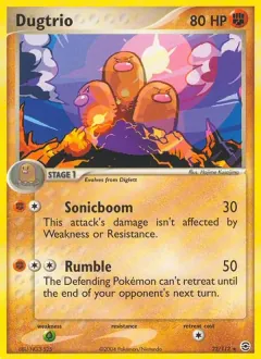 Dugtrio, FireRed & LeafGreen 22/112