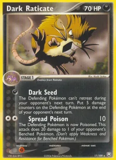 Dark Raticate, Team Rocket Returns 17/109
