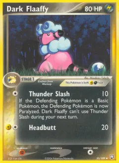 Dark Flaaffy, Team Rocket Returns 33/109