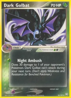 Dark Golbat, Team Rocket Returns 34/109