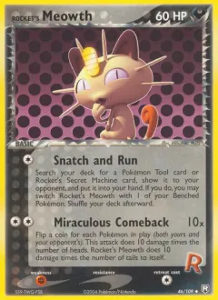Rocket's Meowth, Team Rocket Returns 46/109