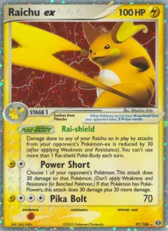 Raichu ex, Emerald 97/106