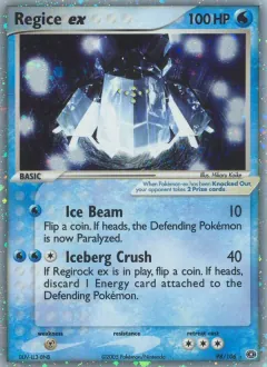 Regice ex, Emerald 98/106