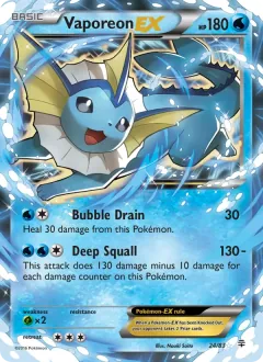 Vaporeon EX, Generations 24/83