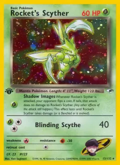 Rocket's Scyther, Gym Heroes 13/132