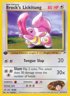 Brock's Lickitung, Gym Heroes 41/132