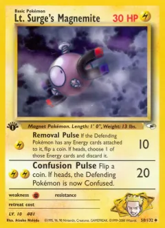 Lt. Surge's Magnemite, Gym Heroes 50/132