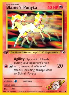 Blaine's Ponyta, Gym Heroes 63/132