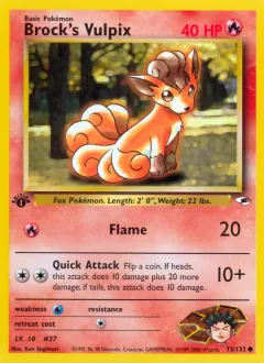 Brock's Vulpix, Gym Heroes 73/132