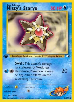 Misty's Staryu, Gym Heroes 90/132