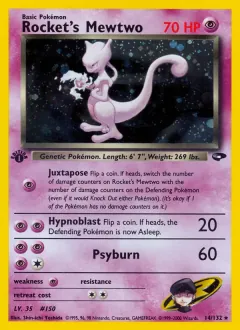 Rocket's Mewtwo, Gym Challenge 14/132