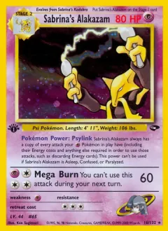 Sabrina's Alakazam, Gym Challenge 16/132