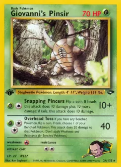 Giovanni's Pinsir, Gym Challenge 24/132