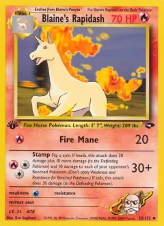 Blaine's Rapidash, Gym Challenge 33/132