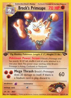 Brock's Primeape, Gym Challenge 35/132