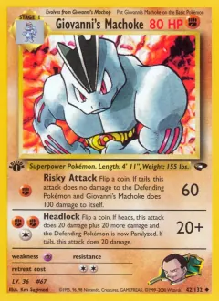 Giovanni's Machoke, Gym Challenge 42/132