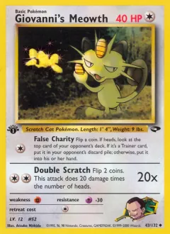 Giovanni's Meowth, Gym Challenge 43/132