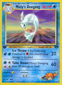 Misty's Dewgong, Gym Challenge 54/132