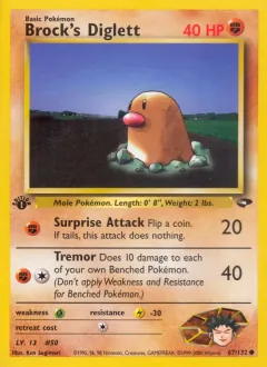 Brock's Diglett, Gym Challenge 67/132