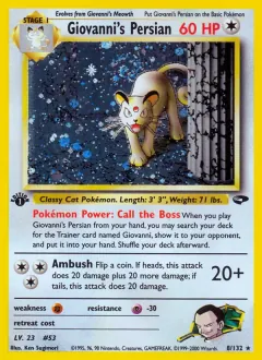 Giovanni's Persian, Gym Challenge 8/132
