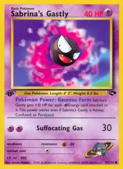 Sabrina's Gastly, Gym Challenge 97/132