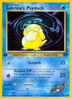Sabrina's Psyduck, Gym Challenge 99/132
