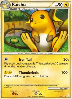 Raichu, HeartGold SoulSilver 10/123