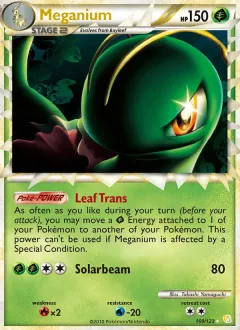 Meganium, HeartGold SoulSilver 109/123