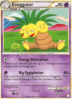 Exeggutor, HeartGold SoulSilver 18/123