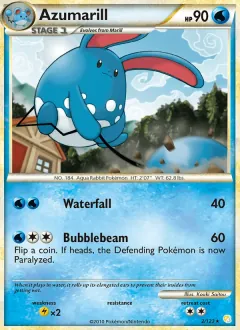 Azumarill, HeartGold SoulSilver 2/123