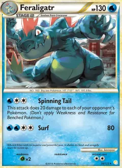 Feraligatr, HeartGold SoulSilver 20/123