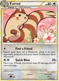 Furret, HeartGold SoulSilver 21/123