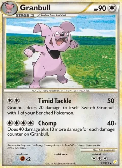 Granbull, HeartGold SoulSilver 22/123