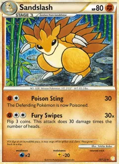 Sandslash, HeartGold SoulSilver 29/123
