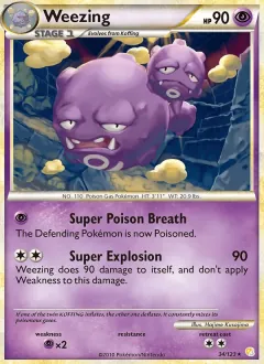 Weezing, HeartGold SoulSilver 34/123