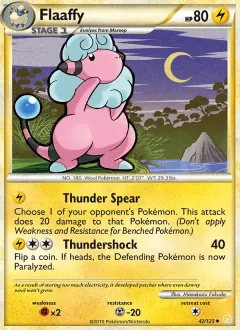 Flaaffy, HeartGold SoulSilver 42/123