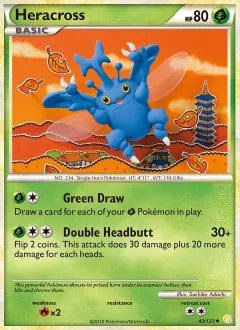 Heracross, HeartGold SoulSilver 43/123