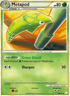 Metapod, HeartGold SoulSilver 46/123