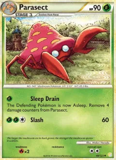 Parasect, HeartGold SoulSilver 48/123