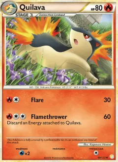 Quilava, HeartGold SoulSilver 49/123